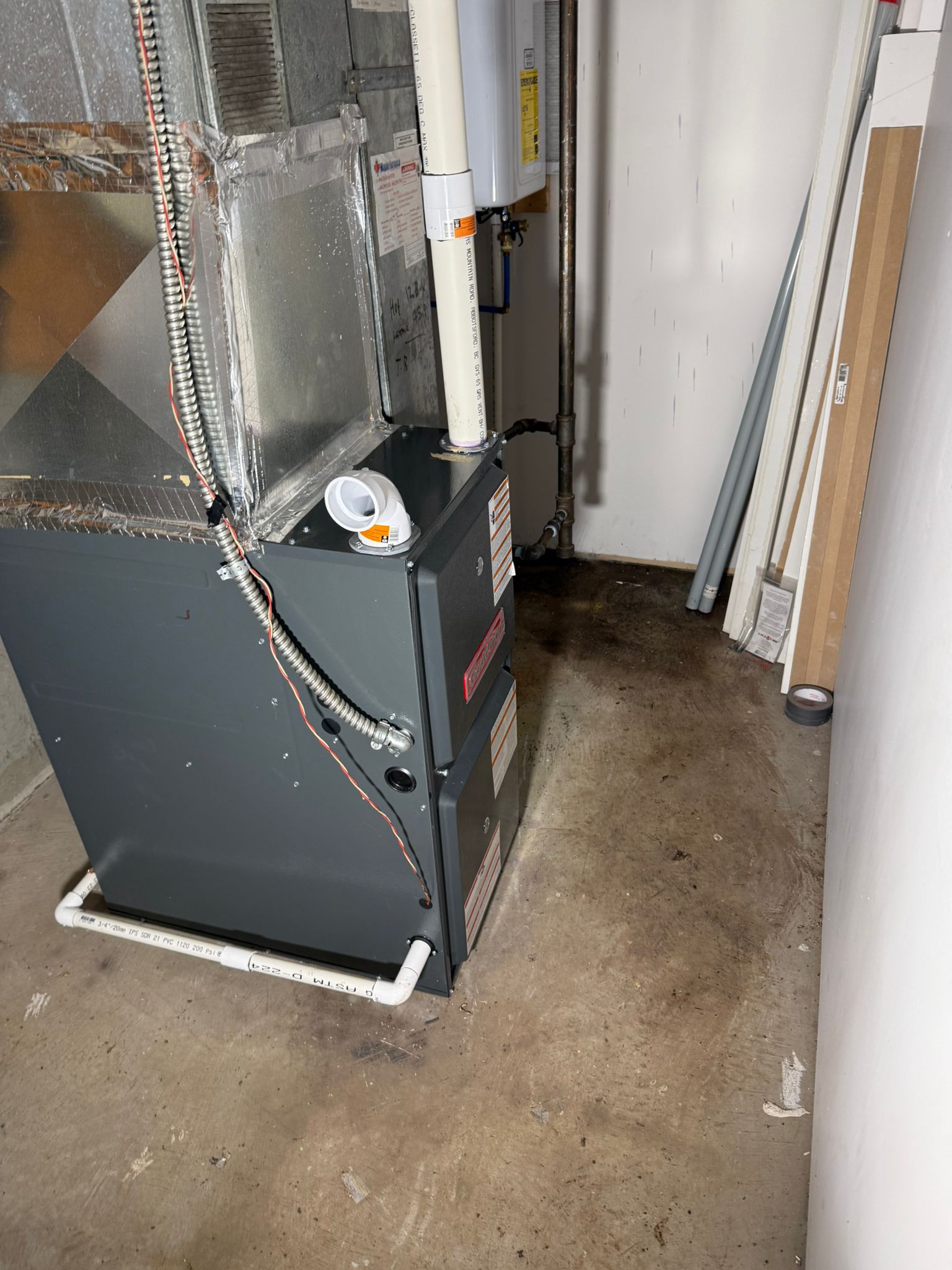 Old furnace removal
